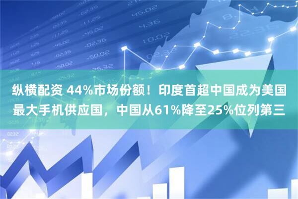纵横配资 44%市场份额！印度首超中国成为美国最大手机供应国，中国从61%降至25%位列第三