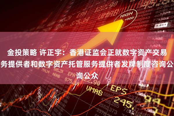 金投策略 许正宇：香港证监会正就数字资产交易服务提供者和数字资产托管服务提供者发牌制度咨询公众